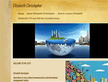 Tablet Screenshot of elizabethchristopher.net